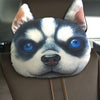 Dog Face 3D Car Headrest Pillows