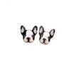 Boston Terrier Love My Puppy Earrings