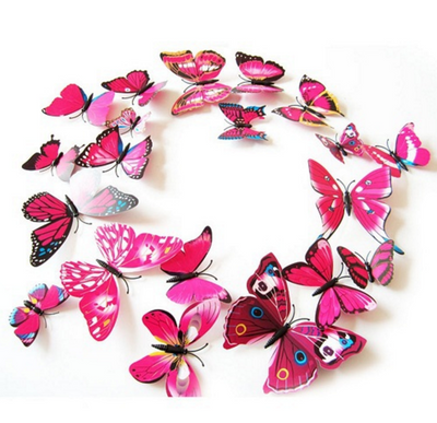 3D Butterfly Wall Stickers - FREE