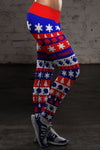 Tennessee Ugly Christmas Classic Football Leggings