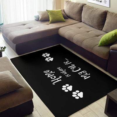 Cat Home Area Rug