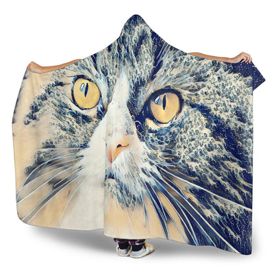 Sea Cat Hoodie Blanket